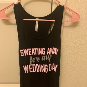 Super cute workout tank for before your wedding!